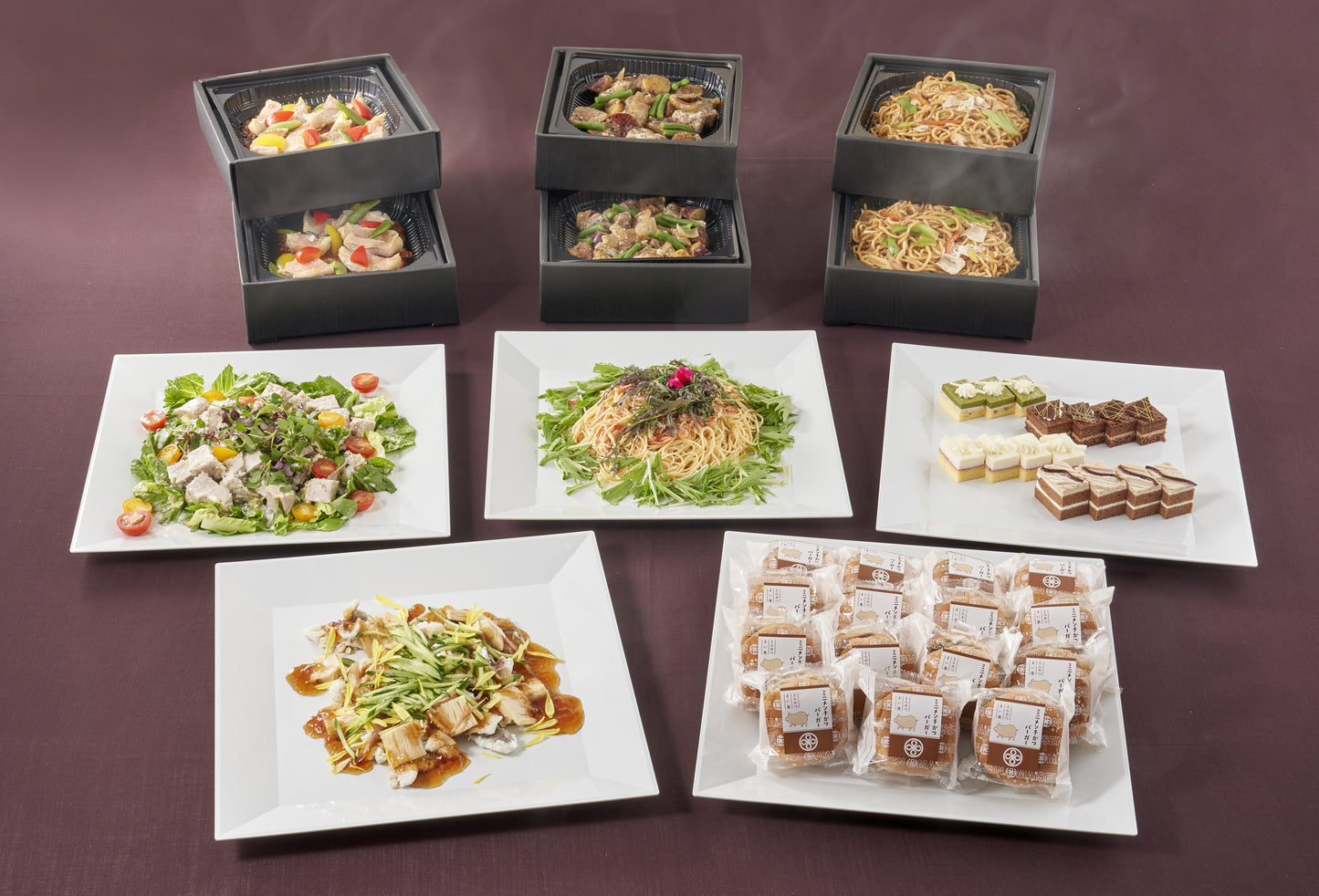 デリバリープランC (冷製料理4品/温製料理3品/デザート1品)15名分想定